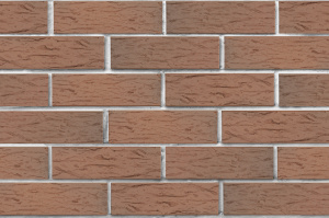 Кирпич облицовочный пустотелый ЛСР светло-коричневый флэш рустик, 250*120*65 мм