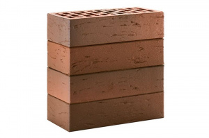 Кирпич облицовочный пустотелый ЛСР светло-коричневый флэш ультра рустик, 250*120*65 мм