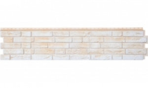 Фасадная панель Grand Line Я-Фасад Демидовский кирпич Слоновая кость