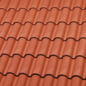 Керамическая черепица двухволновая БОЛЬШАЯ ЦВЕТ RED