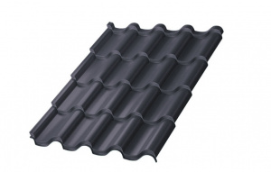 Металлочерепица МП Монтерроса-X NormanMP (ПЭ-01-7016-0.5)