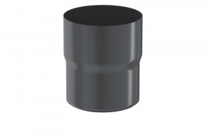 Водосточная система Aquasystem  PE Соединитель трубы, 90/125 RAL7024