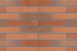 Клинкерная плитка Stroeher Keravette Chromatic 316 patrizienrot ofenbunt рельефная DF8, 240*52*8 мм