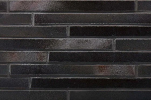 Клинкерная плитка Stroeher Riegel 50 456 schwarz-blau шероховатая, 490*40*14 мм