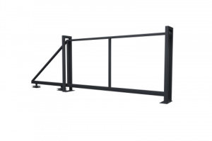 Ворота откатные Жалюзи Texas 2,0х4,0 без заполнения (ламель 150 мм)