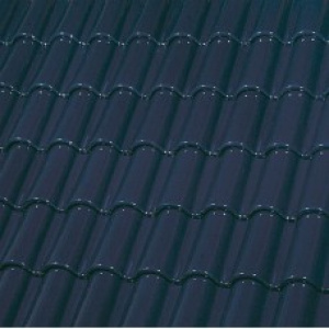 Керамическая черепица большая двухволновая ГЛАЗУРЬ COBALT BLUE