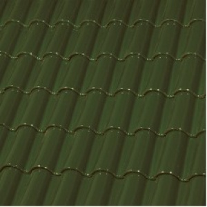 Керамическая черепица Монах и Монашка ГЛАЗУРЬ ЕТ5*2 С ДВУХ СТОРОН BOTTLE GREEN