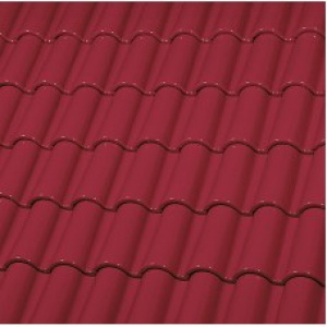 Керамическая черепица Монах и Монашка ГЛАЗУРЬ ЕТ5*2 С ДВУХ СТОРОН CARMINE