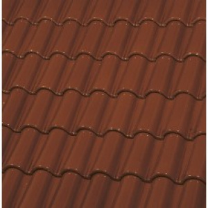 Керамическая черепица Монах и Монашка ГЛАЗУРЬ ЕТ5*1 COGNAC