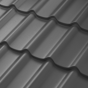 Металлочерепица Стокгольм Crown BT МАТТ 0,5мм, цинк 275 гр/кв.м. (лист 1185х780 мм)