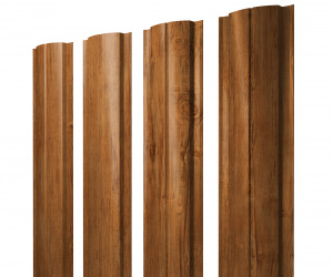 Штакетник Полукруглый Slim фигурный 0,45 Print-double Elite