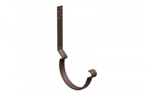 Водосточная система Aquasystem PU MATT Крюк длинный усиленный модернизированный с комплектом крепления, 90/125 RAL8017 Matt