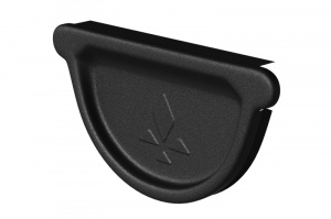 Водосточная система Aquasystem PU MATT Заглушка универсальная с резиновым уплотнителем RR33