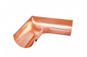 Водосточная система Aquasystem МЕДЬ УГОЛ ЖЕЛОБА 90 НАРУЖНЫЙ 125/90 BC