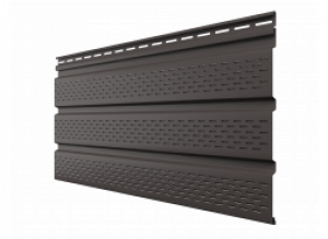 Софит Технониколь виниловый полностью перфорированный 3М Пекан. 1шт